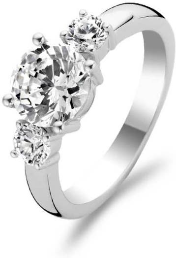 TI SENTO Milano Ring 1797ZI - Maat 17,25 mm - Gerhodineerd, Verzenden, Nieuw
