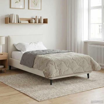 vidaXL Zomer Dekbed 140 x 220 cm Zomer Lichtgrijs Ademend, Verzenden, Nieuw
