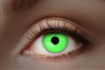 UV Flash Groene kleurlenzen 1 Maand, Ophalen of Verzenden, Nieuw