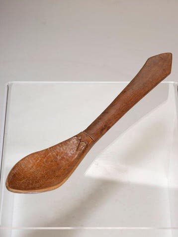 Paplepel – Ethiopië – hout – halverwege de 20e eeuw (Zonder, Antiek en Kunst