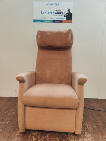Fitform Sta Op stoel uitgevoerd in beige kleurige stof, Hout, Verzenden, Minder dan 75 cm, Zo goed als nieuw