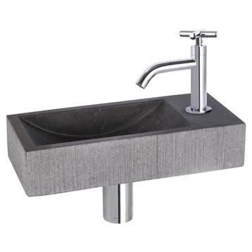 Fonteinset Differnz Ribble Natuursteen 38x18x8 cm Zwart Met, Ophalen of Verzenden, Nieuw, Overige typen