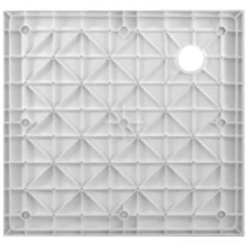 Douchebak VM Go Helion 100x90x3.5cm Composiet Rechthoek Wit, Ophalen of Verzenden, Nieuw