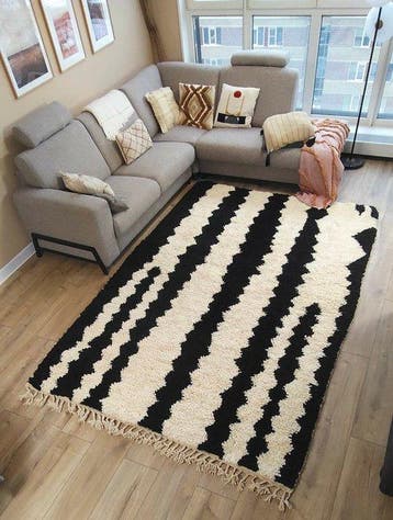 Berbertapijt vloerkleed Beni Mellal-tapijt - Tapijt - 302 cm, Nieuw