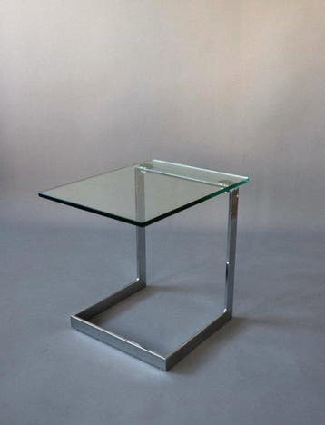 Gebra - Bijzettafel - Glas, Staal