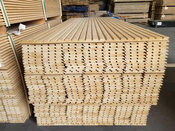 ABACHI saunaplanken Triple Rhombus 21x 140mm, Nieuw, 180 tot 250 cm, Planken