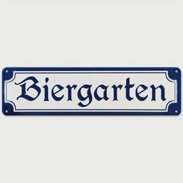 Vintage Biergarten Metalen Wandbord - Retro Decoratie voor d, Verzenden, Nieuw