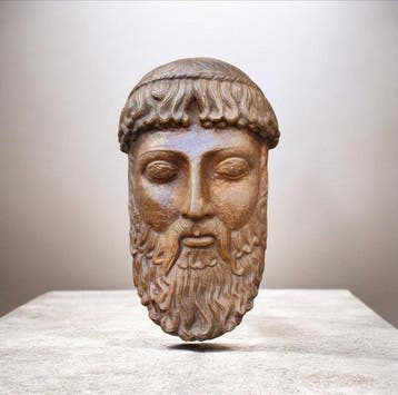 sculptuur, Decorazione da parete Poseidone - 22 cm - Gegoten