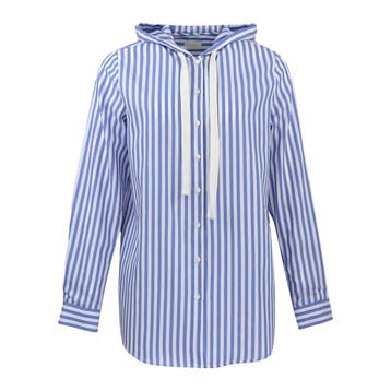 Milano Italy • blouse hoodie • 36, Maat 36 (S), Verzenden, Blauw, Milano Italy