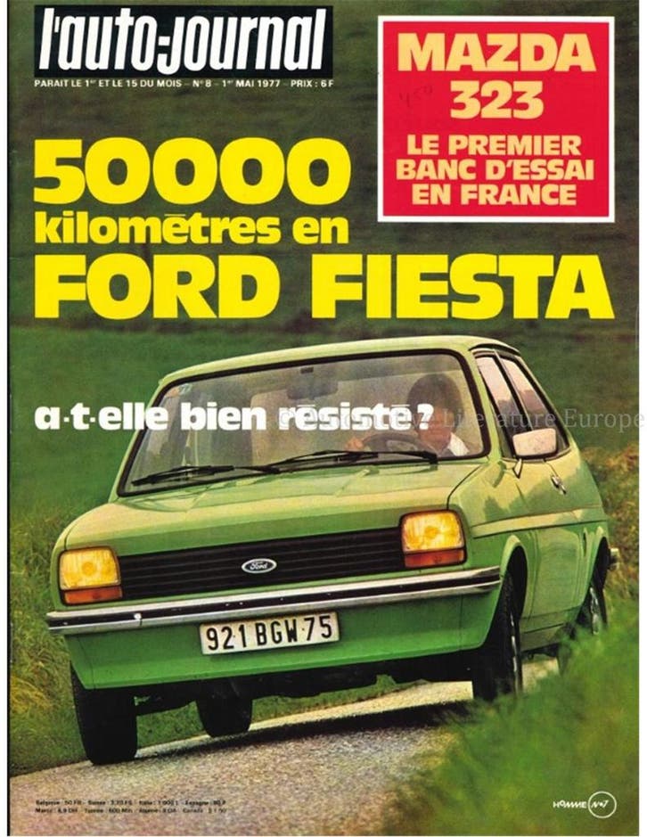 1977 LAUTO-JOURNAL MAGAZINE 08 FRANS, Boeken, Auto's | Folders en Tijdschriften