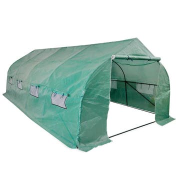 vidaXL Tuinkas walk-in draagbare polytunnel met stalen frame, Tuin en Terras, Kassen, Verzenden, Nieuw