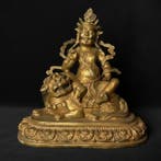 Beeld, Jambhala, De Boeddhistische God van Rijkdom - 28.5 cm