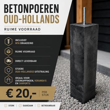 OP VOORRAAD betonpoeren oud hollands € 20,00, Nieuw, Veranda