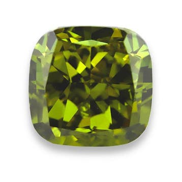 1 pcs Diamant (Natuurlijk gekleurd) - 1.00 ct - Cushion -, Nieuw