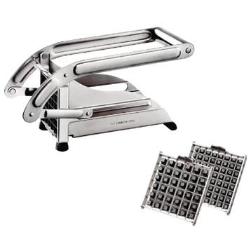 Frietsnijder | RVS | 2 Messen (9/12mm) | 260x90x125(h)mm, Verzenden, Nieuw in verpakking