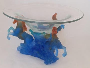 Daum - Tafelmiddenstuk - Paarden van Marly - Kristal