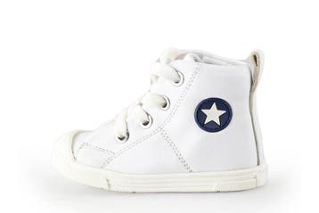 Jopper Hoge sneakers Jongens in maat 20 Wit, Verzenden, Schoenen, Zo goed als nieuw, Jongen of Meisje