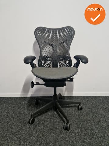 Herman Miller - Mirra 1 - Graphite /Antracietgrijs, Werkplek, Ophalen of Verzenden, Gebruikt, Stoel