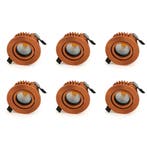 Bundel | 6x LED Inbouwspot | VARDA | 6W, Ophalen of Verzenden, Nieuw, Plafondspot of Wandspot, Led