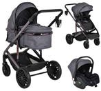 Moni All Road Grey 3-in-1 Combi Kinderwagen met i-Size, Verzenden, Nieuw