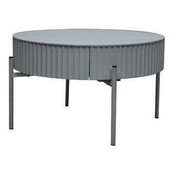 Salontafel Rill rond Ø60 cm grijs [en.casa], Huis en Inrichting, Tafels | Salontafels, Verzenden, Nieuw