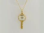 Zonder minimumprijs - Ketting met hanger - 14 karaat Geel, Sieraden, Tassen en Uiterlijk, Antieke sieraden