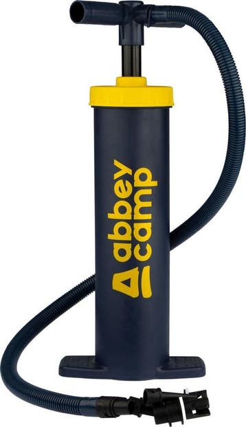 Abbey Camp Handpomp Double Action 2 x 2.0 L - Marine/Geel, Caravans en Kamperen, Ophalen of Verzenden, Zo goed als nieuw