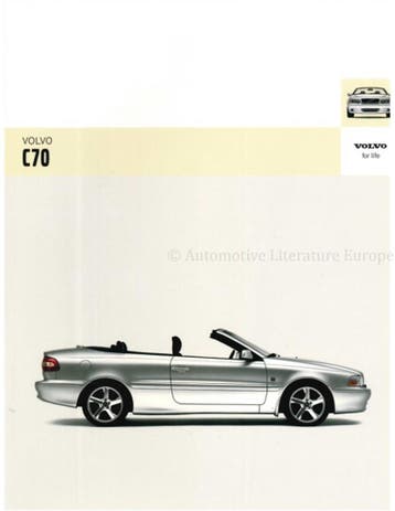 2005 VOLVO C70 CABRIOLET BROCHURE NEDERLANDS, Boeken, Nieuw, Volvo, Author