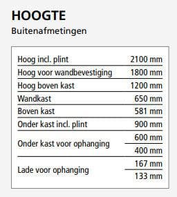 Scanmodul iso kast,  open front, gebruikt - 110cm hoog, Ophalen of Verzenden, Gebruikt