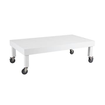 *WOONWINKEL* Brafab Ambon Aluminium Tuintafel Laag Wit, Verzenden, Nieuw