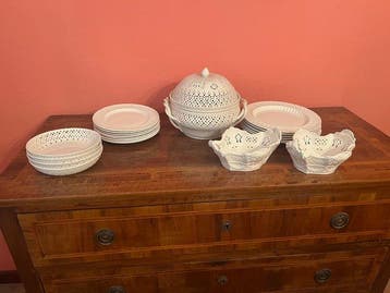 Leeds - Tafelservies (21) - Creamware, Antiek en Kunst