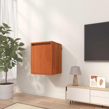 vidaXL Wandkast 2 st Wasbruin 30 x 30 x 40 cm Massief, Verzenden, Nieuw