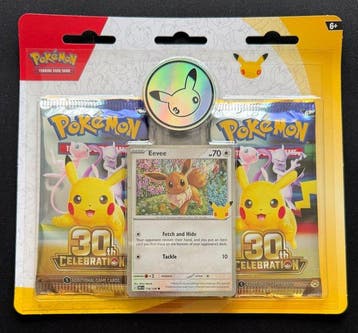 Pokémon - 1 Box - Pokémon 30th Celebration 2-Pack Blister –, Nieuw