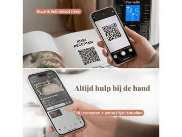 Fornello Rijstkoker XL - Keramisch - Rijst + stomen tegelijk, Verzenden, Zo goed als nieuw