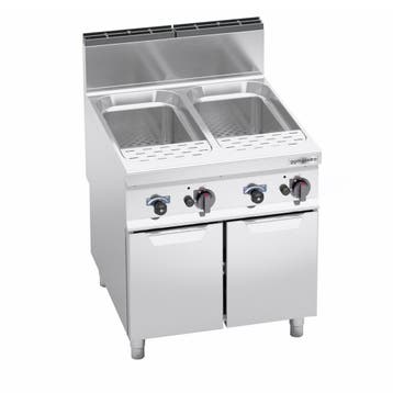 GGM Gastro | Gas pastakoker - 40 + 40 liter - 24,0kW - met |, Verzenden, Nieuw in verpakking, Overige typen