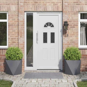 vidaXL Plantenbak 2 pcs Antraciet 50 x 50 x 50 cm Staal, Tuin en Terras, Bloembakken en Plantenbakken, Verzenden, Minder dan 60 cm
