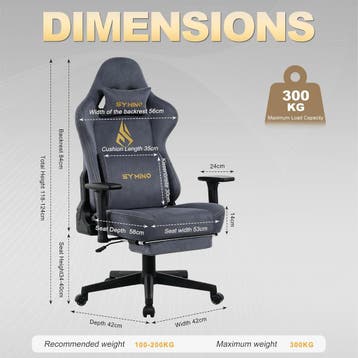 Ergonomische Bureaustoel -  Office Chair - Gamestoel - Volwa, Verzenden, Zo goed als nieuw