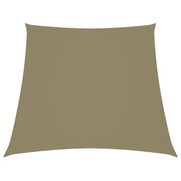 vidaXL Zonnezeil trapezium 2/4x3 m oxford stof beige, Tuin en Terras, Verzenden, Nieuw