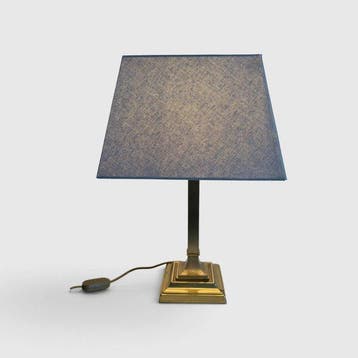 Tafellamp - Zware Messing bureaulamp / tafellamp – Getrapte
