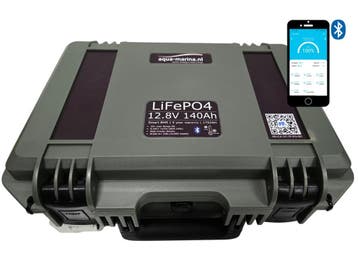 Aqua-Marina OutdoorBox 12.8V 140Ah LiFePO4 Accu – Bluetooth, Ophalen of Verzenden, Nieuw
