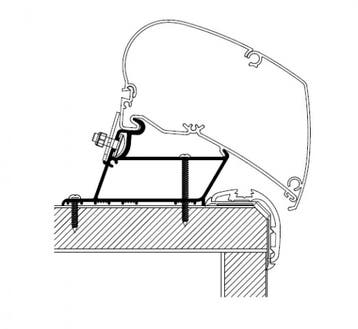 Thule Carthago Malibu/Fendt Adapter >2022 350, Ophalen of Verzenden, Nieuw, Thule