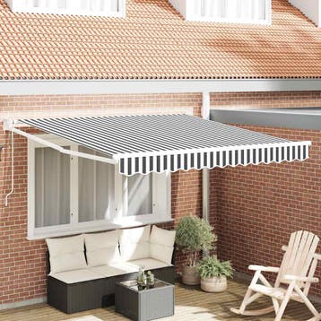 vidaXL Luifel uittrekbaar 3x2,5 m stof en aluminium, Verzenden, Nieuw