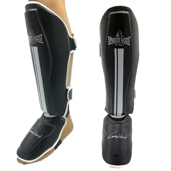 Ernesto Hoost Shin-Instep Flex PU - Zwart/Wit, Sport en Fitness, Vechtsporten en Zelfverdediging, Nieuw, Ophalen of Verzenden