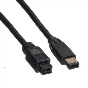 FireWire kabel | 9 naar 6 pins | 1.8 meter (400 Mbps), Computers en Software, Pc- en Netwerkkabels, Verzenden, Nieuw
