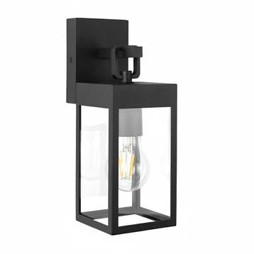 Cartagena Muurlamp Zwart met Lichtsensor LED, Verzenden, Nieuw
