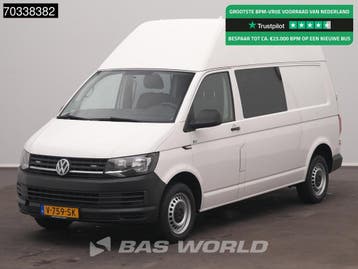 Volkswagen Transporter 150PK Automaat L2H2 Dubbele Cabine Ai, Automaat, Stof, Gebruikt, Euro 6