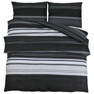 VidaXL dekbedovertrekset, zwart/wit, 220 x 240 cm, Ophalen, Nieuw