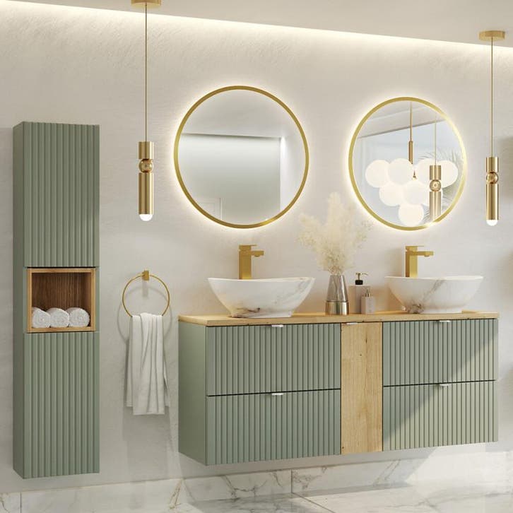 Badkamermeubel Bresso Compact  Uno 180CM (Badkamermeubels), Huis en Inrichting, Badkamer | Badkamermeubels, Nieuw, Ophalen of Verzenden