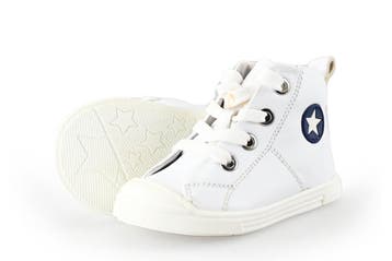 Jopper Hoge sneakers Jongens in maat 20 Wit, Verzenden, Schoenen, Zo goed als nieuw, Jongen of Meisje