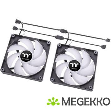 Thermaltake CT120 ARGB Sync Ventilator 12 cm Zwart 2 stuk(s), Verzenden, Nieuw